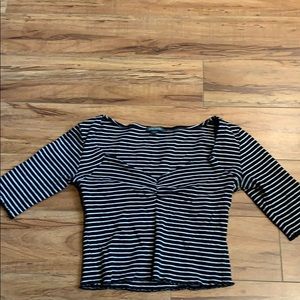 Wild Fable Striped Crop Top